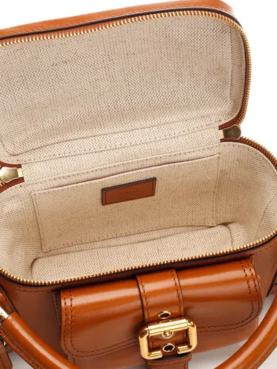 Chloé Leather Shoulder Bag With Multipocket Detail