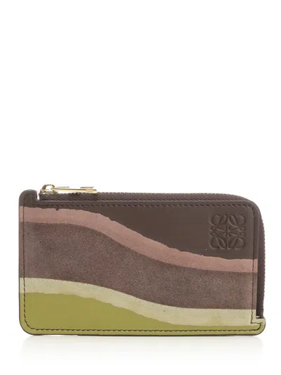 Loewe Card Holder With Coin Purse Small Leather Goods Brown