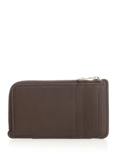 Loewe Card Holder With Coin Purse Small Leather Goods Brown