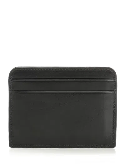 Chloé Golden Logo Compact Clutch Iconic Wallet In Black