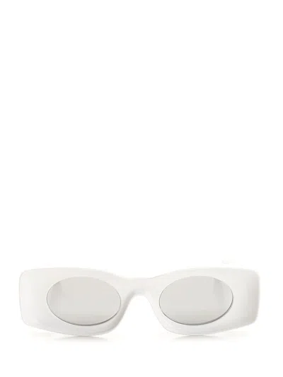 Loewe Chunky Frame Sun Glasses White