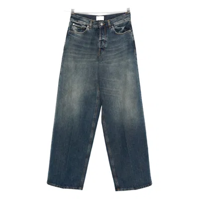 Haikure 'bethany' Blue Jeans With Logo Patch On The Rear