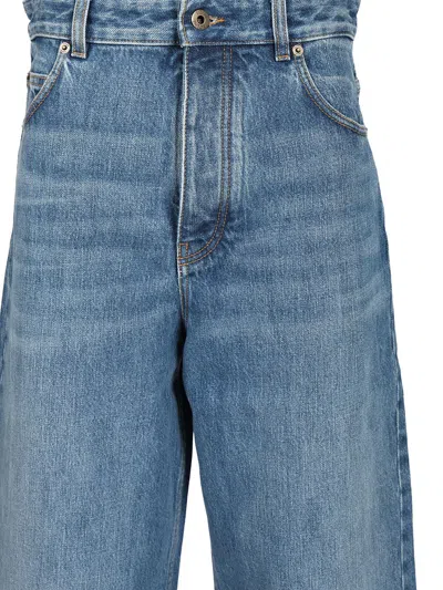 Loewe Cotton Denim Jeans Blue In Blue