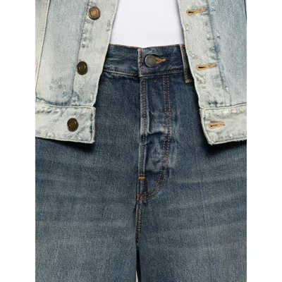 Haikure 'bethany' Blue Jeans With Logo Patch On The Rear