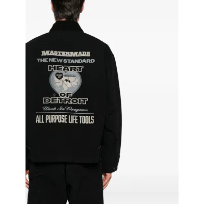 Carhartt Work In Progress Og Arcan Graphic Organic Cotton Canvas Jacket In Black