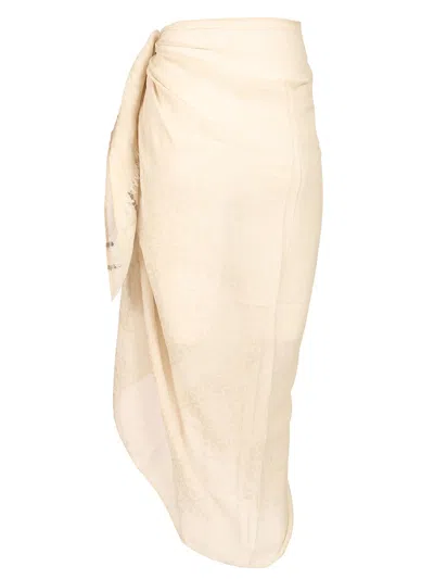 Loewe Cotton Pareo Skirts Beige