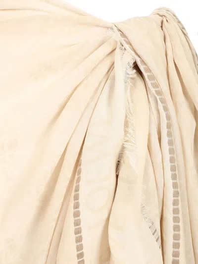 Loewe Cotton Pareo Skirts Beige
