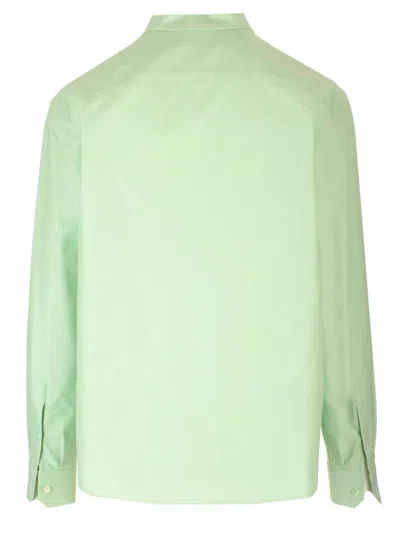 Loewe Cotton Shirt Shirts Green In Green
