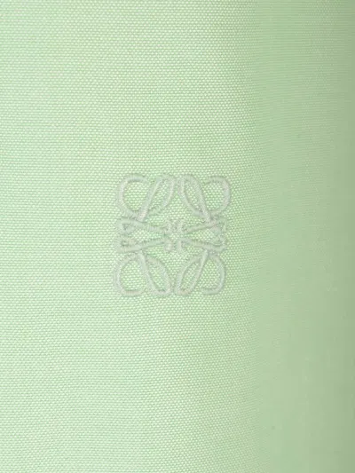 Loewe Cotton Shirt Shirts Green In Green