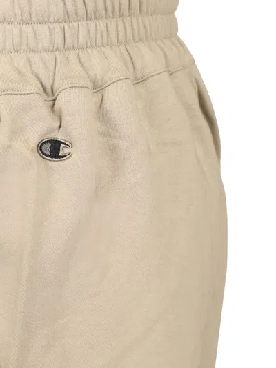 Rick Owens X Champion Cotton Shorts Trousers White In Neutral