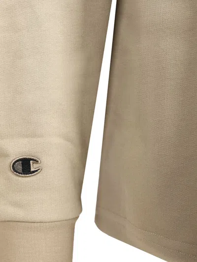 Rick Owens X Champion Cotton Sweatshirt Sweatshirts White In Neutral