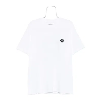 Carhartt Work In Progress Heart Ii Hartt Organic Cotton Graphic T-shirt In White