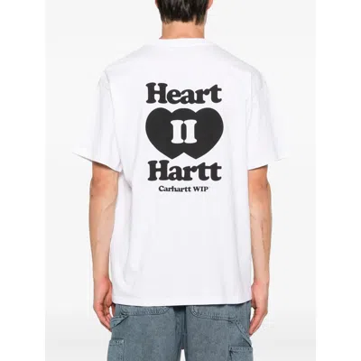 Carhartt Work In Progress Heart Ii Hartt Organic Cotton Graphic T-shirt In White
