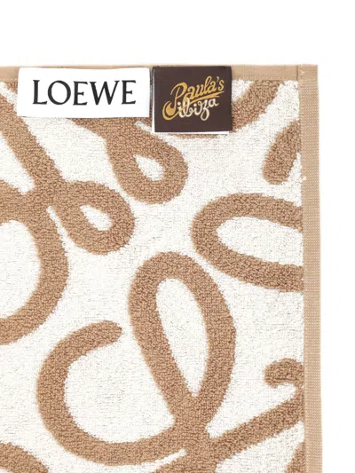 Loewe Cotton Terry Towel Swimwear Beige In Brown