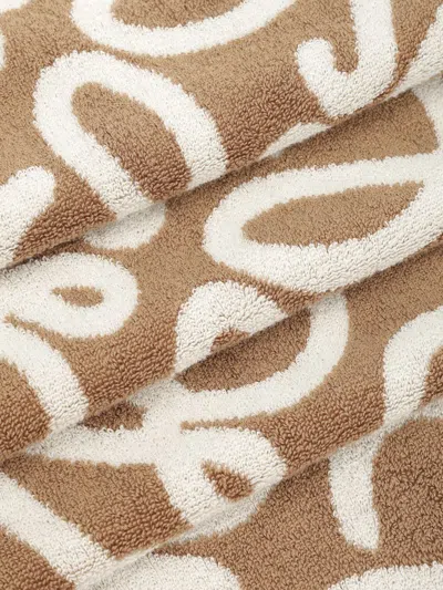 Loewe Cotton Terry Towel Swimwear Beige In Brown