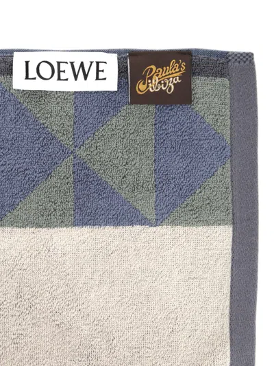 Loewe Cotton Terry Towel Swimwear Blue In Blue
