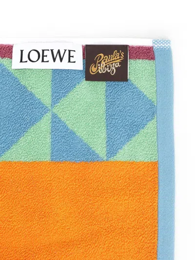 Loewe Cotton Terry Towel Swimwear Multicolor In Multi
