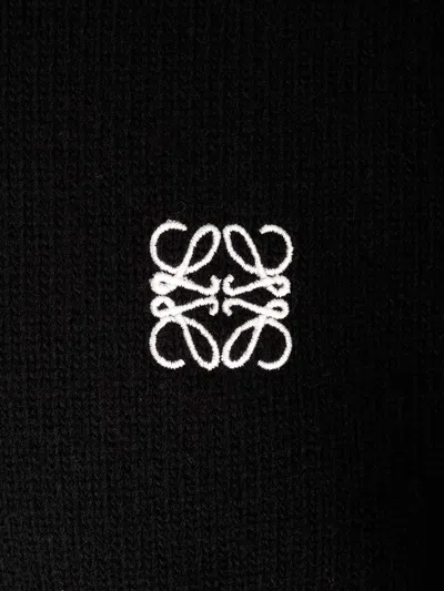 Loewe Wool Crew Neck Sweater With Ribbed Edges
