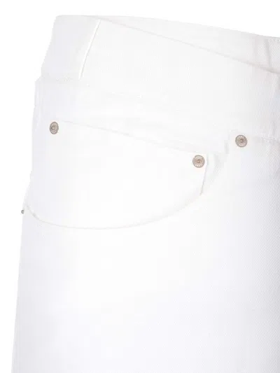 Loewe Cotton Deconstructed Midi Skirt In White