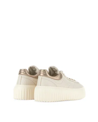 Hogan H-stripes Low-top Sneakers In Neutral