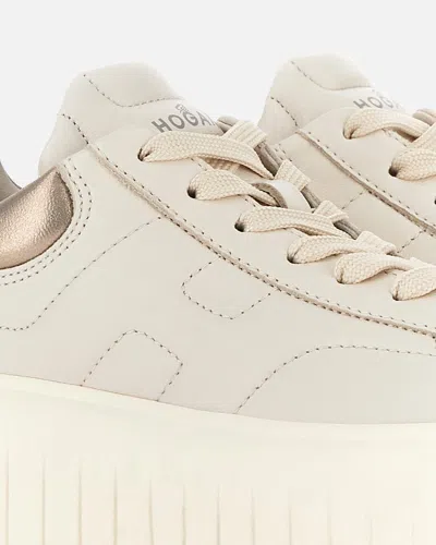Hogan H-stripes Low-top Sneakers In Neutral