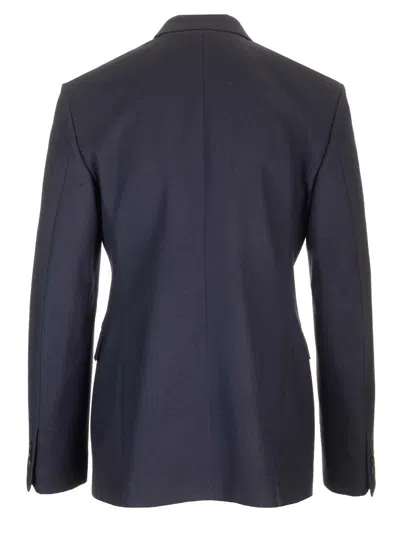 Loewe Double-breasted Jacket Jackets Blue In Blue