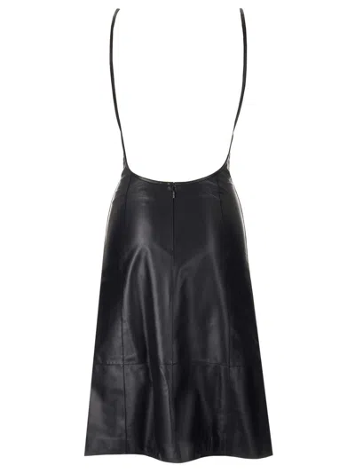 Loewe Dress In Nappa Dresses Black In Black