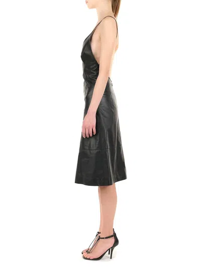 Loewe Dress In Nappa Dresses Black In Black