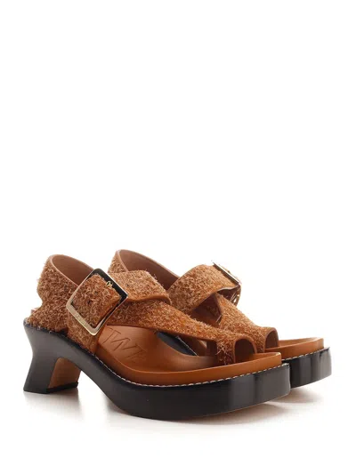 Loewe 70mm Ease Brushed-suede Sandals