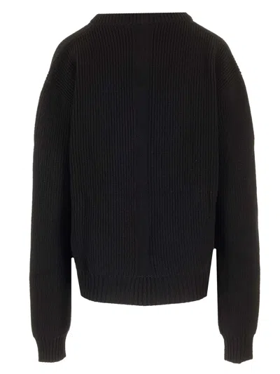 Rick Owens Eclipse Knit Sweater Black Knitwear Black In Black