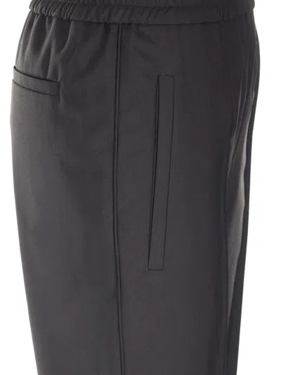 Loewe Straight-leg Wool Trousers In Black
