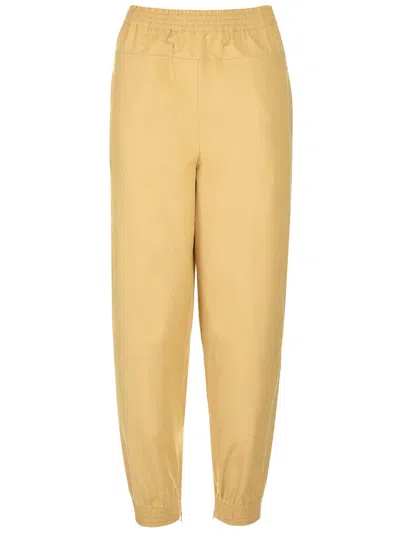 Loewe Elasticated Trousers Yellow In Yellow