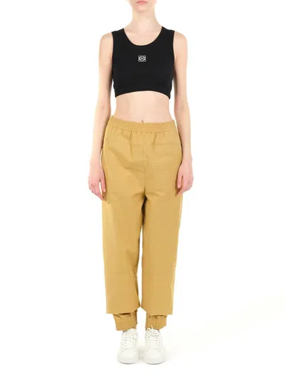 Loewe Elasticated Trousers Yellow In Yellow