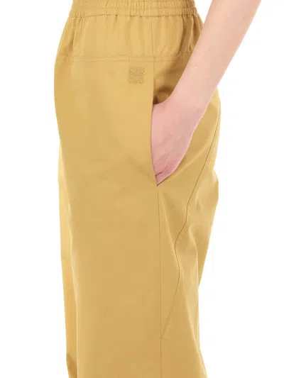 Loewe Elasticated Trousers Yellow In Yellow