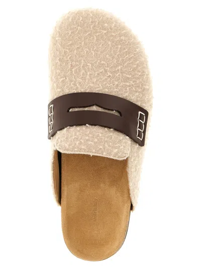 Jw Anderson J. W. Anderson 'felt Loafer' Mules In Neutral