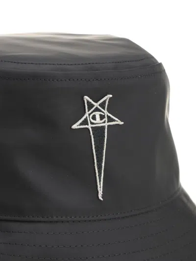 Rick Owens X Champion Fisherman's Hat Hats Black