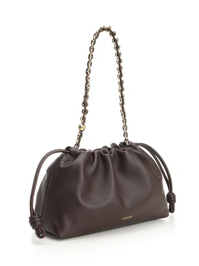 Loewe Medium Flamenco Purse Shoulder Bag In Soft Nappa In Brown