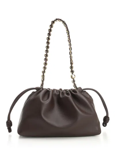 Loewe Medium Flamenco Purse Shoulder Bag In Soft Nappa In Brown