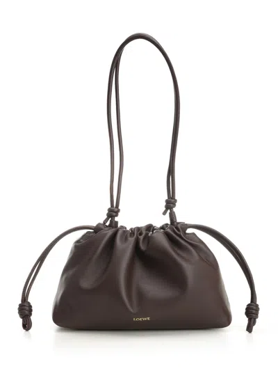 Loewe Medium Flamenco Purse Shoulder Bag In Soft Nappa In Brown