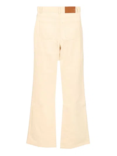 Chloé High-rise Flare Tailored Trousers In Neutral