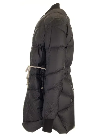 Rick Owens Mens Black Flight Liner Quilted-and-padded Regular-fit Shell-down Jacket In Black