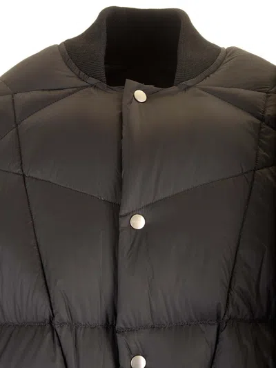 Rick Owens Mens Black Flight Liner Quilted-and-padded Regular-fit Shell-down Jacket In Black