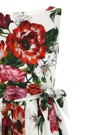 Dolce & Gabbana Floral Printed Dress Dresses Multicolor In Multi
