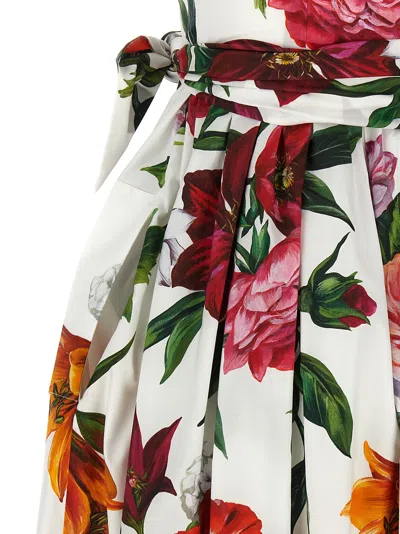 Dolce & Gabbana Floral Printed Dress Dresses Multicolor In Multi