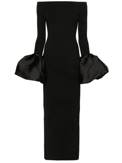 Solace London Anica Maxi Dress In Black