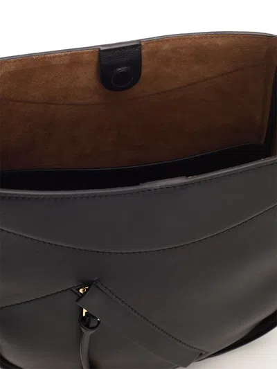 Loewe Hammock Slice Handbags Black