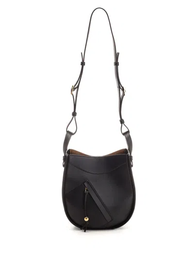 Loewe Hammock Slice Handbags Black