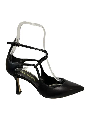 Ninalilou - Black Leather Decollete Art.mya 755s 332528m7 (5633) Mya 755s 332528m7 In Black