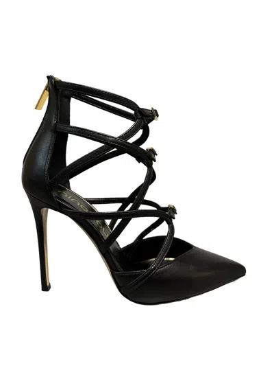 Ninalilou - Black Leather Decollete Art.avril 108 332537a1 (5683) Avril 108 332537a1 In Black