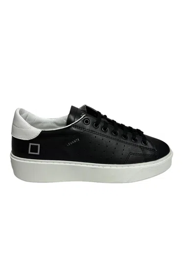 Date D.a.t.e. - Men's Sneakers Art.levante Calf Black (7820) M391-lv-ca-bk In Black